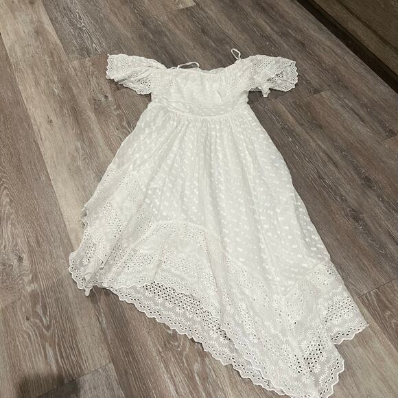 Isabel Marant Etoile Timoria Asymmetrical Dress White Size 2 XS - Picture 3 of 12